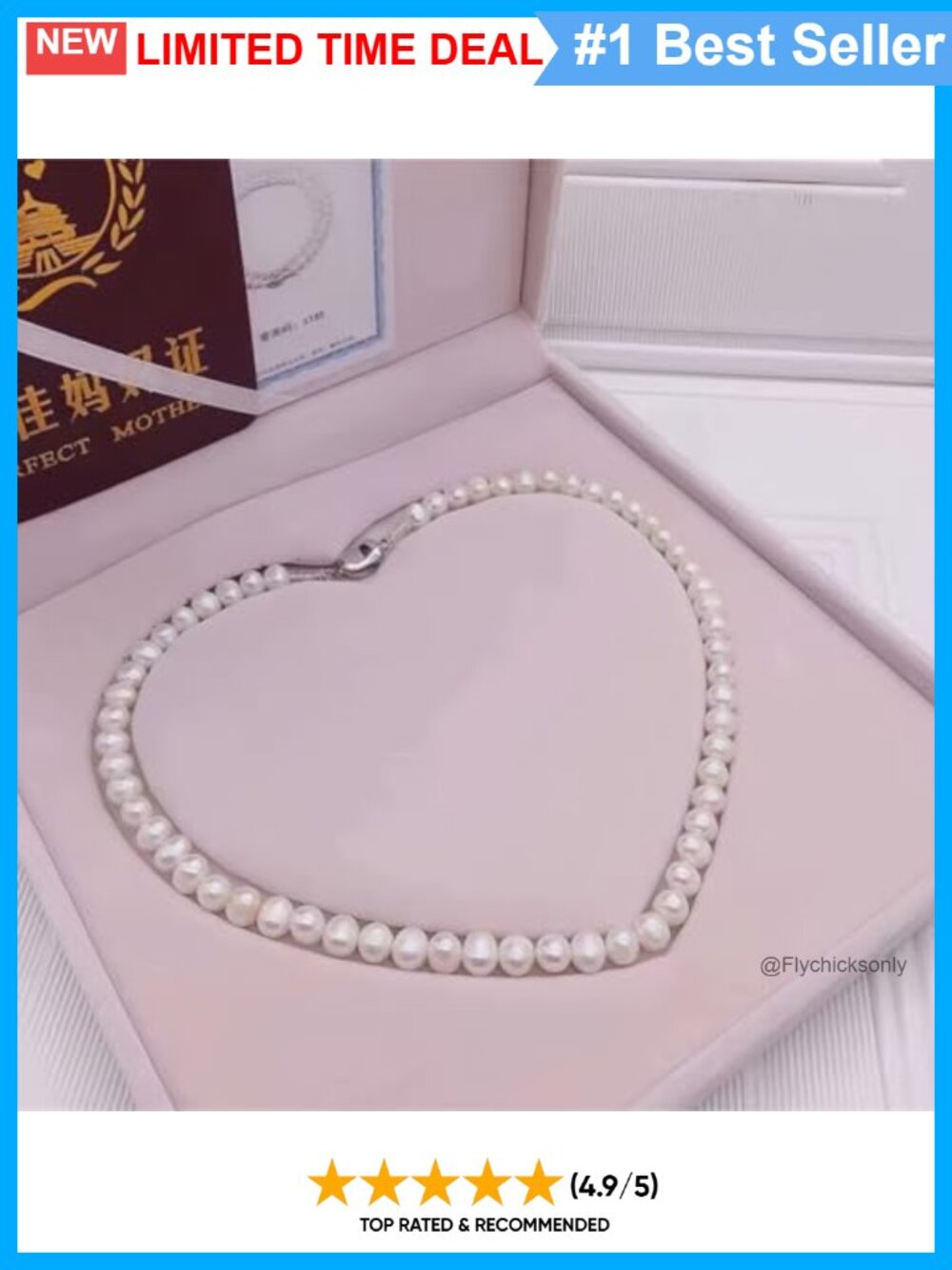 Freshwater Cultured Pearl Jewelry Set Necklace Bracelet Stud Earrings 4pc - Picture 4 of 6